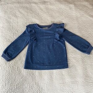 OshKosh B’Gosh Ruffle Shoulder Sweatshirt, Size 4T